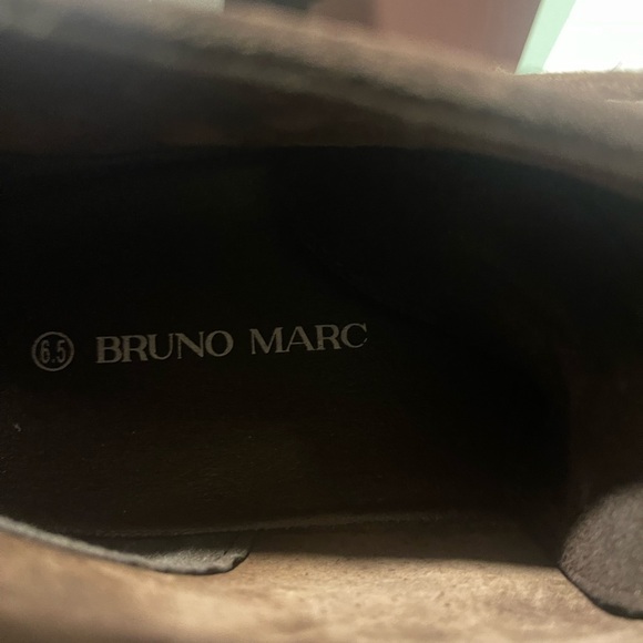 Bruno Marc men’s brown suede leather dress boots size 6.5 - Picture 4 of 6
